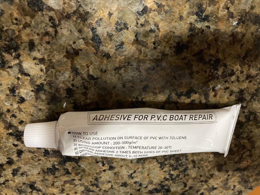 1-Part PVC Inflatable Boat Glue - Customer Photo From Bruce Onsager