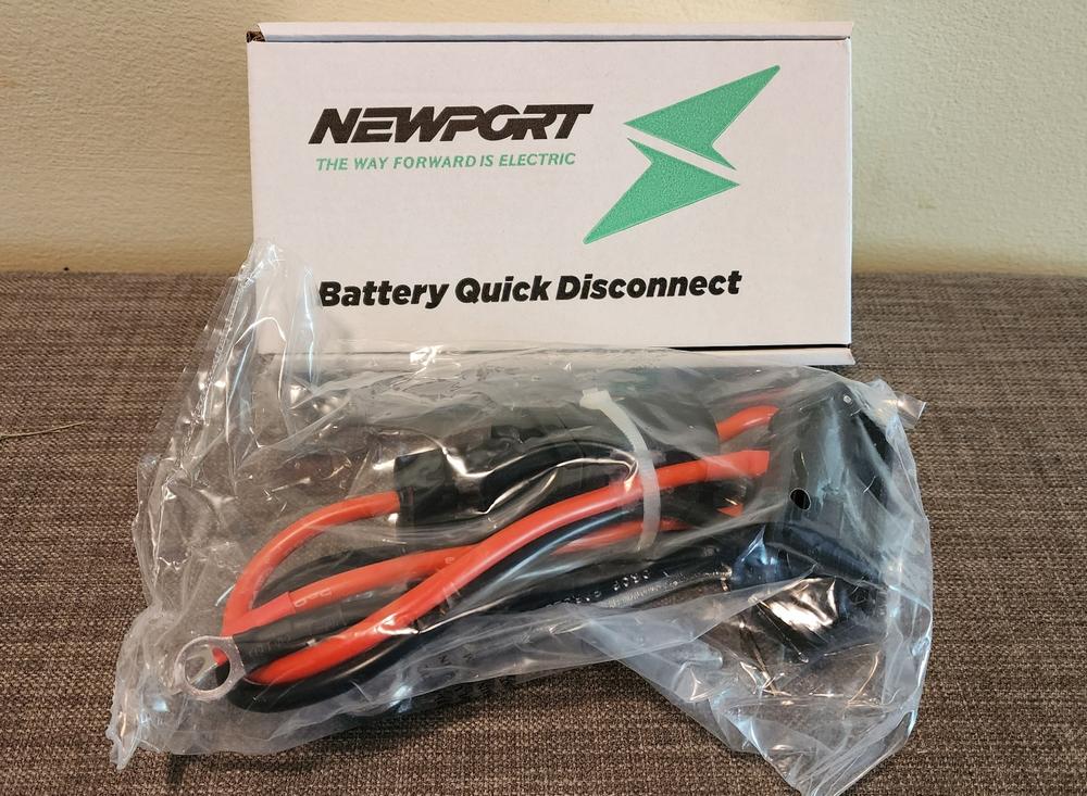 Newport Battery Quick Disconnect - Customer Photo From Edward Weeast