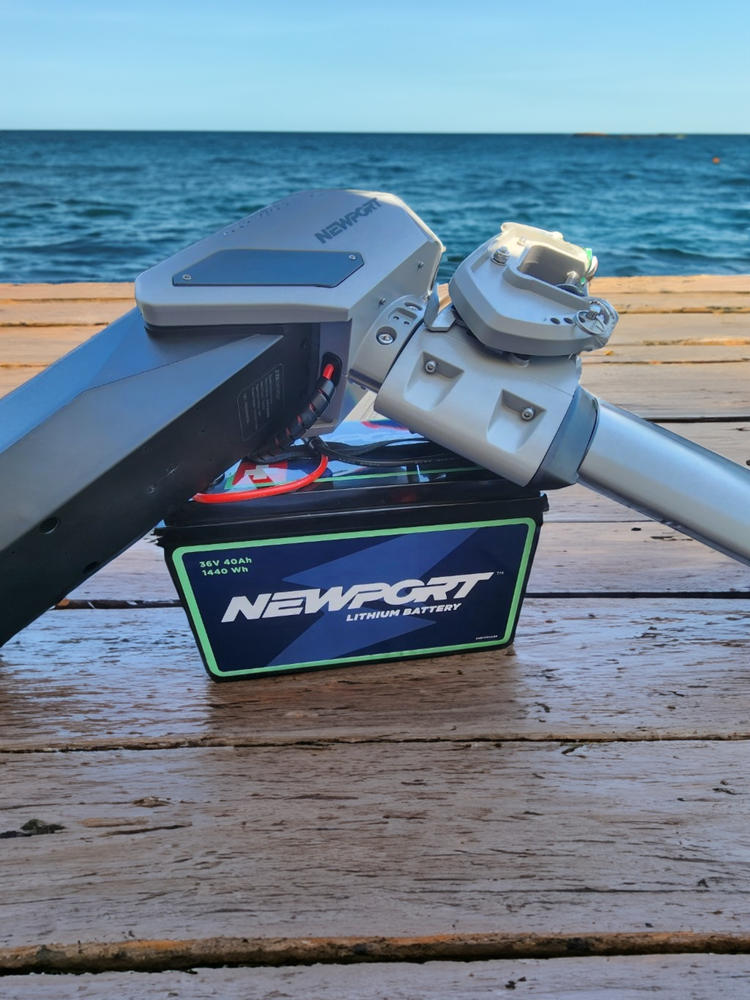 Newport 36V 40AH Extended Range Lithium (LiFePO4) Outboard Motor Battery - Customer Photo From Gabe