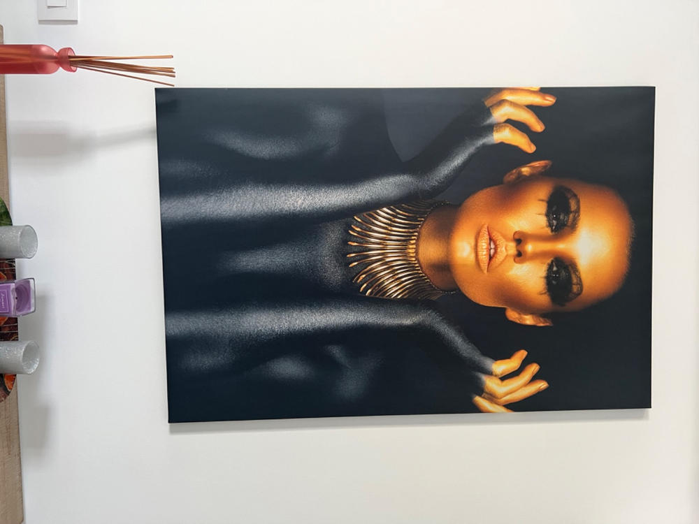 Tablou canvas - Gold&Black - Customer Photo From Gheorghita Claudia Marilena