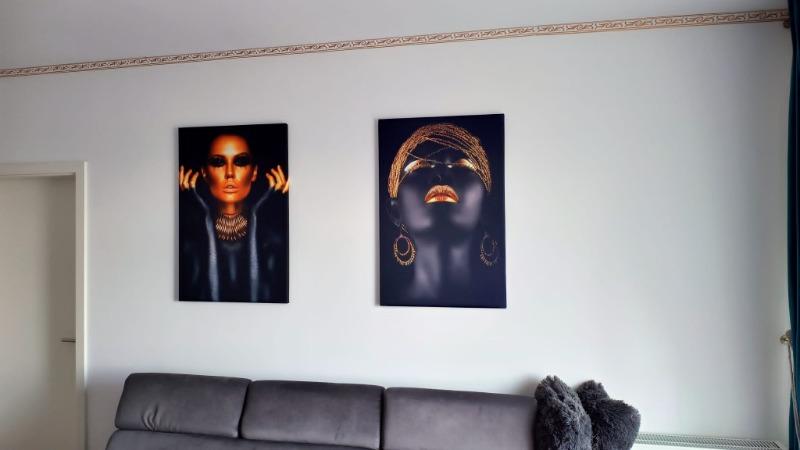 Tablou canvas - Gold&Black - Customer Photo From Moraru Cerasela