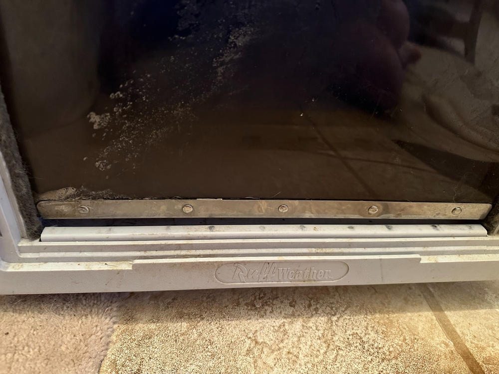 Ideal Designer Series Ruff Weather Dog Door and Wall Mount Kit - Customer Photo From John Light