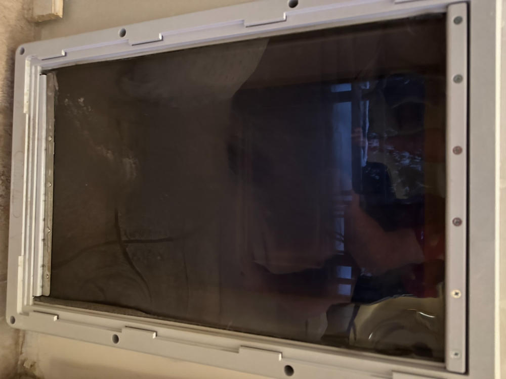 Ideal Designer Series Ruff Weather Dog Door and Wall Mount Kit - Customer Photo From John Light