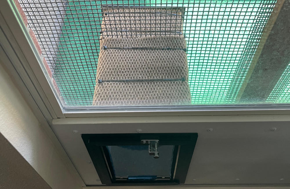 Hale Pet Doors for Thick Walls With Extra Long Tunnel - Customer Photo From John Sharkey