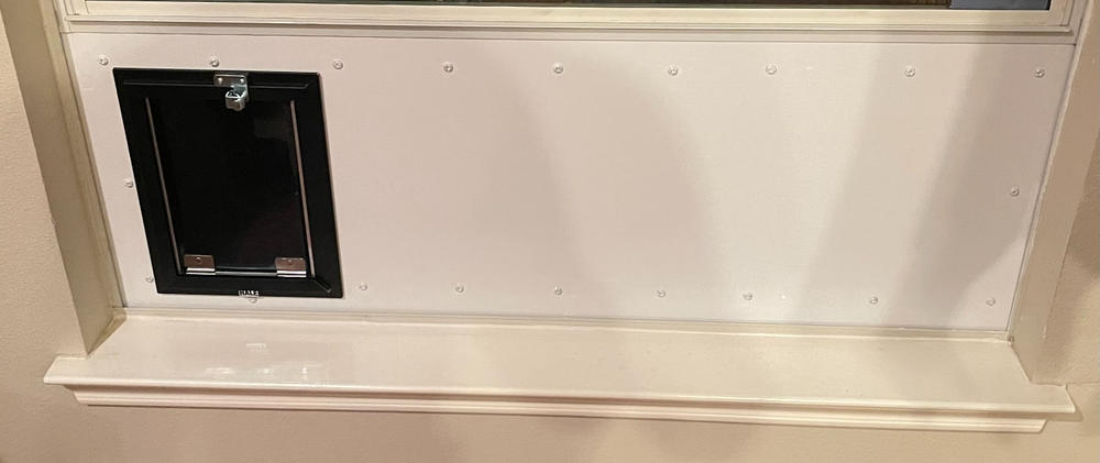 Hale Pet Doors for Thick Walls With Extra Long Tunnel - Customer Photo From John Sharkey