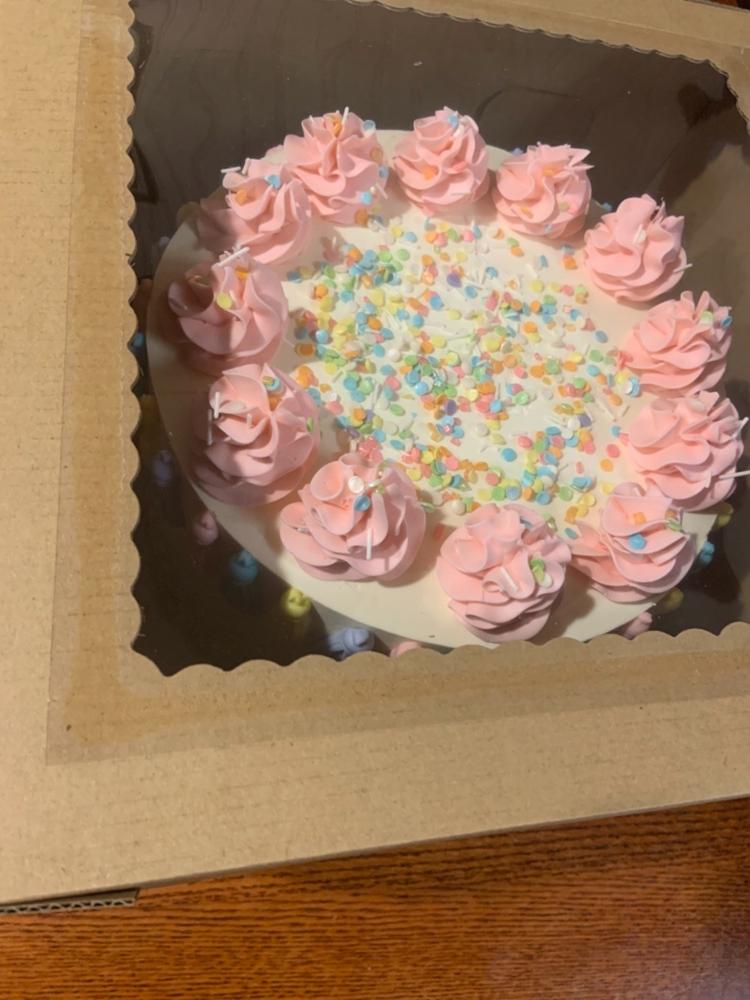 Tall Window Cake Box - Kraft Brown - Customer Photo From Sandra Cabana