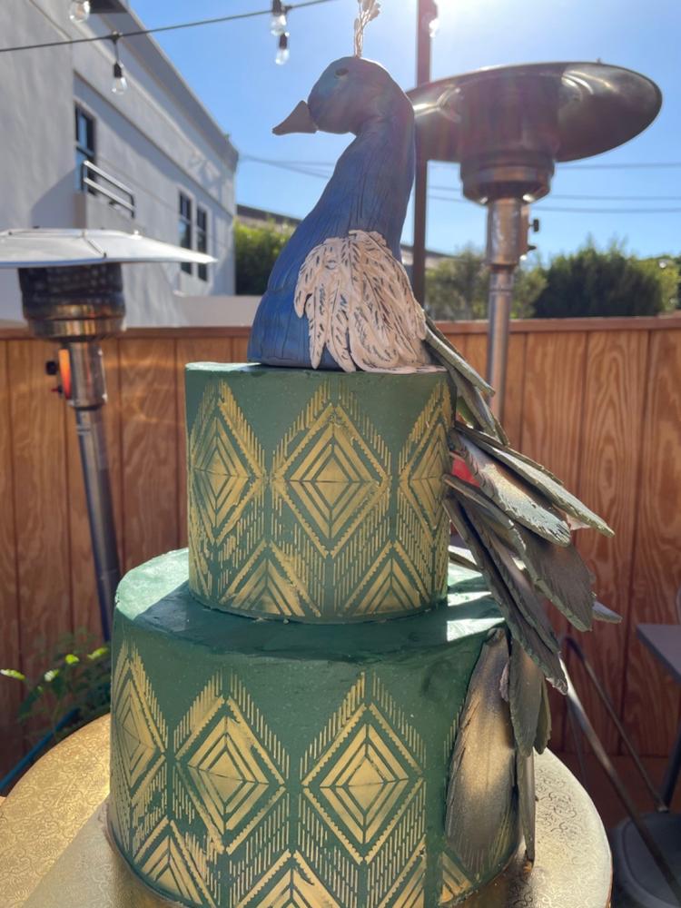 Round Gold Foil Cake Drum - Customer Photo From Matthew Reyes