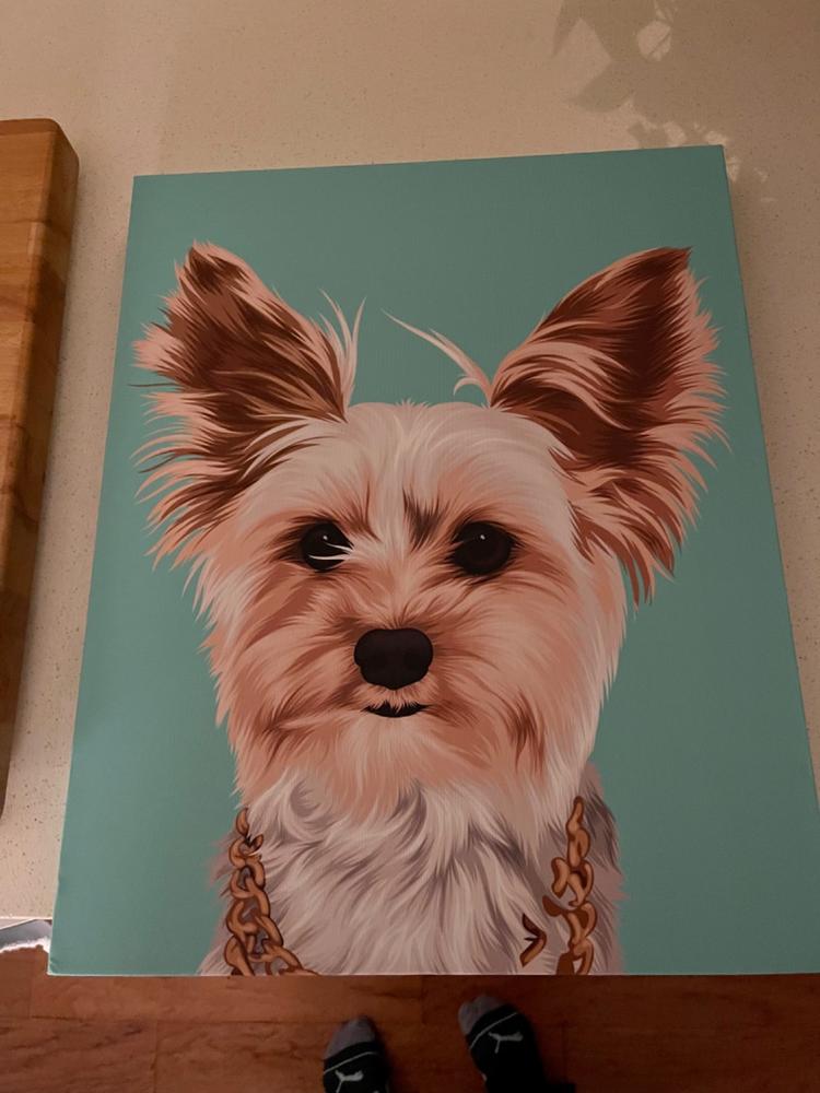 Custom Pet Portrait Canvas - Customer Photo From Brieanna More