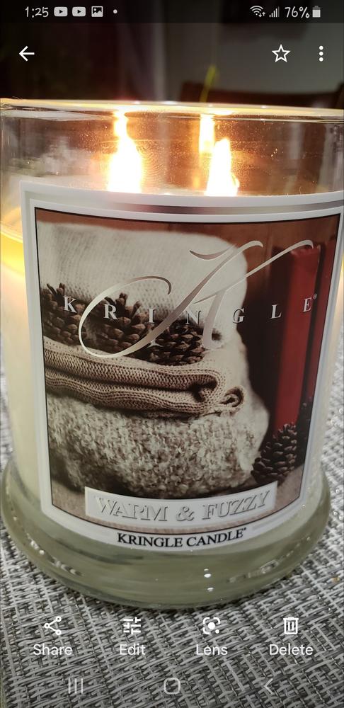 Warm & Fuzzy | Soy Candle - Customer Photo From Jenna K.
