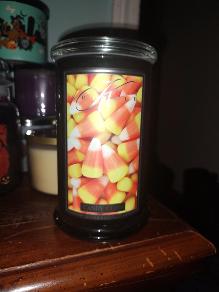 Candy Corn | Large Candle - Customer Photo From Suzanne G.