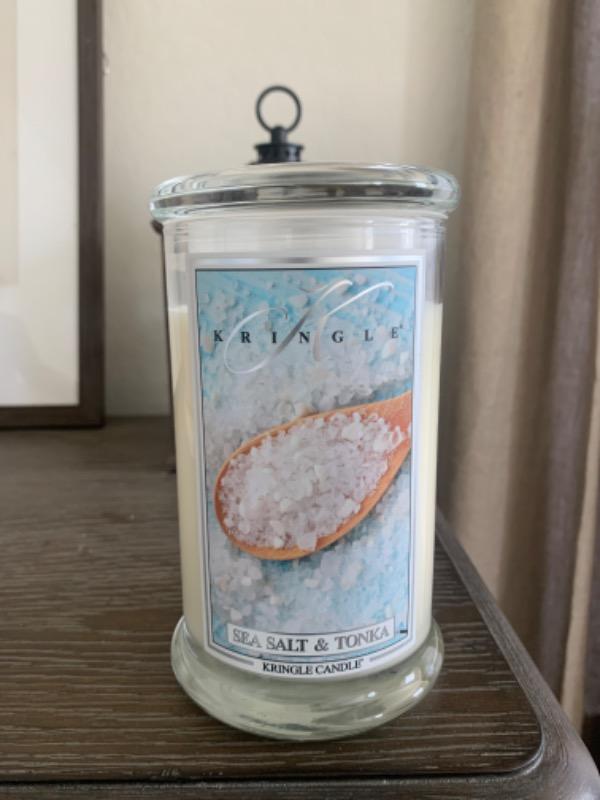 Sea Salt & Tonka | Soy Candle - Customer Photo From April B.