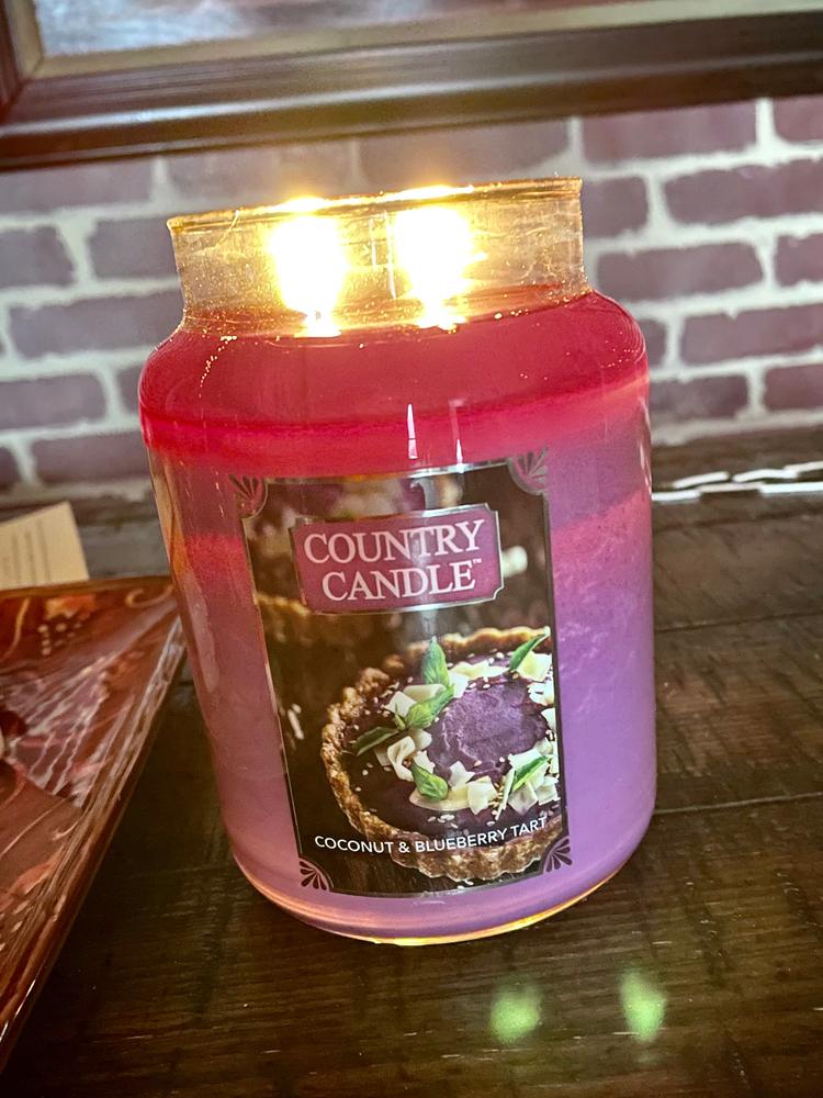 Coconut & Blueberry Tart NEW! | Soy Candle - Customer Photo From Greg J.
