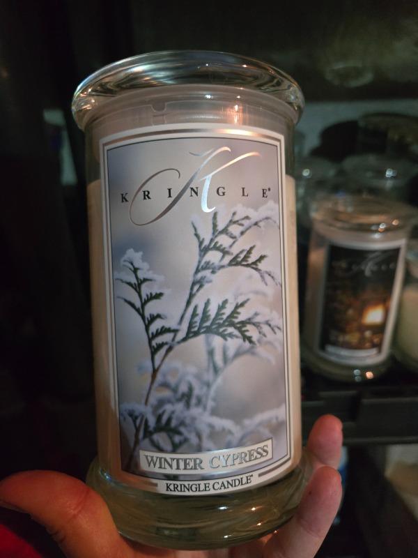 Winter Cypress Large 2-wick - Customer Photo From Kimberly Klise