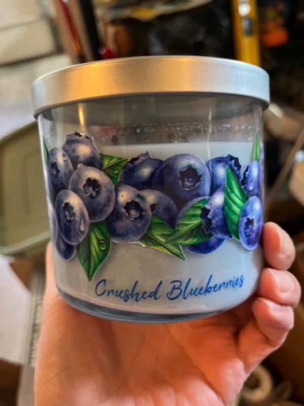Crushed Blueberries | 3-wick Candle - Customer Photo From Gilberto R.