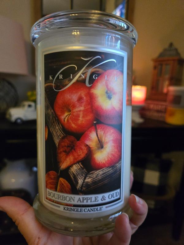 Bourbon Apple & Oud Large 2-Wick - Customer Photo From Kimberly K.