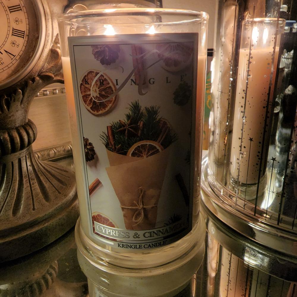 Cypress & Cinnamon Large 2-Wick - Customer Photo From Jen Southmayd