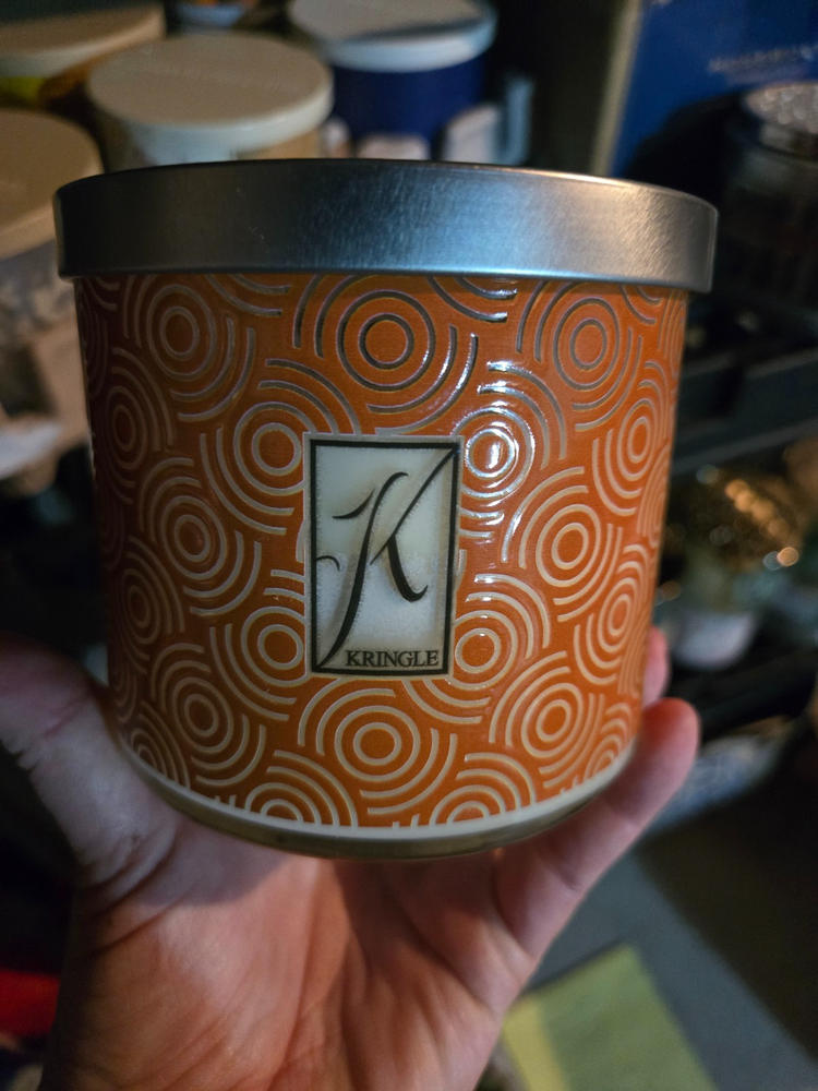 Butter Rum Café 3-Wick Candle - Customer Photo From Kimberly Klise