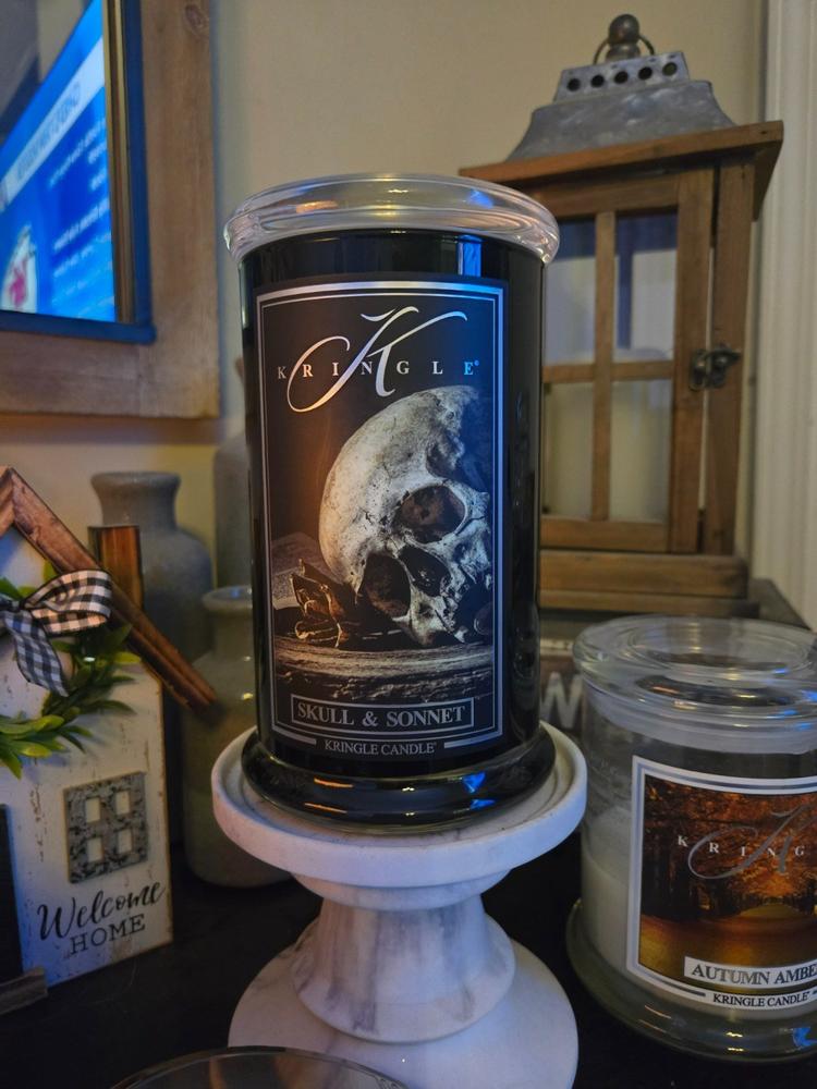 Skull & Sonnet Large 2-Wick - Customer Photo From Kimberly K.