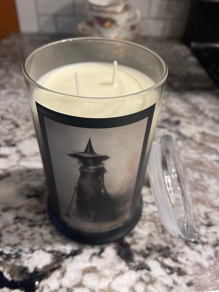 Moody Witch with a Broomstick Large 2-Wick - Customer Photo From Vickie F.