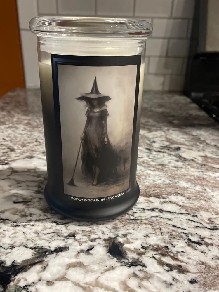 Moody Witch with a Broomstick Large 2-Wick - Customer Photo From Vickie F.