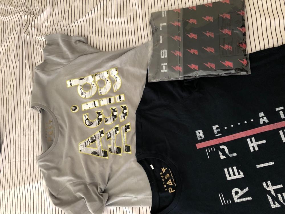 Techno Acid Remix T-Shirt / Grey - Customer Photo From Liam V.