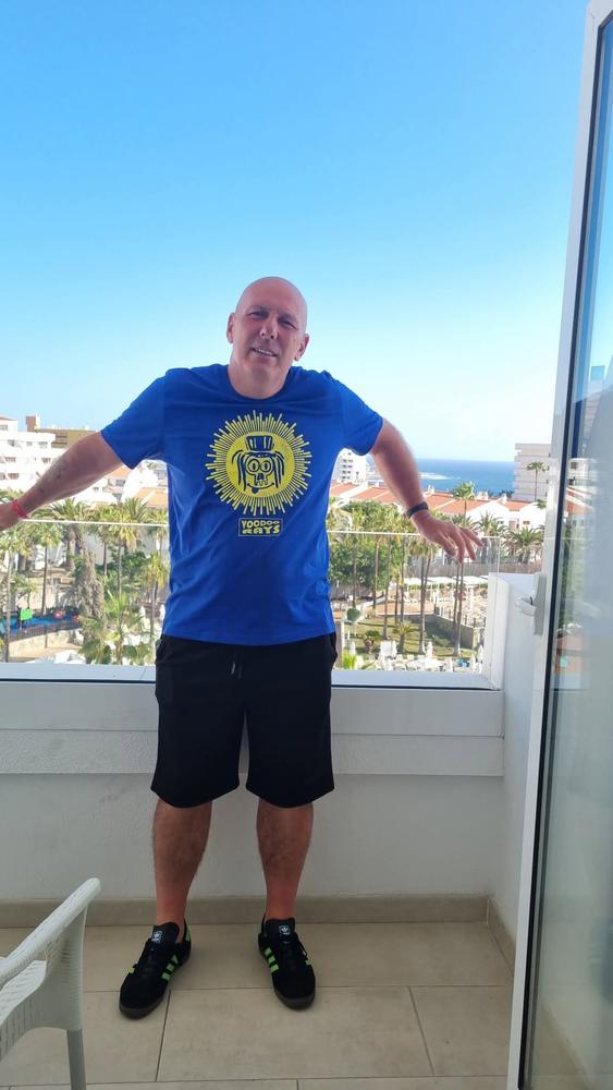 Voodoo Rays T-Shirt / Royal - Customer Photo From Alan chicken 