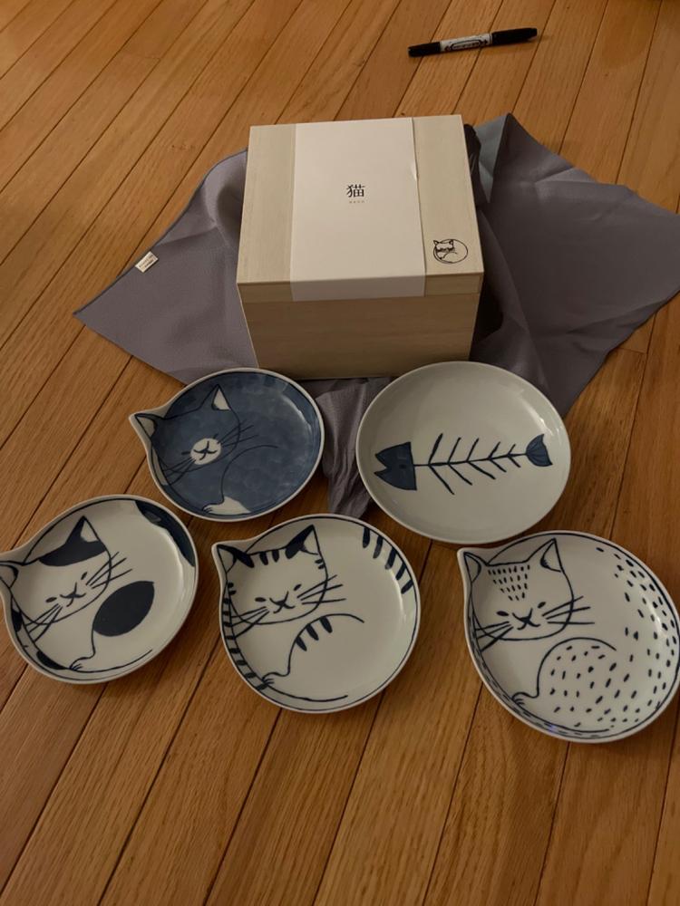 Neco Hasami Cat Plate Set - Customer Photo From Anonymous