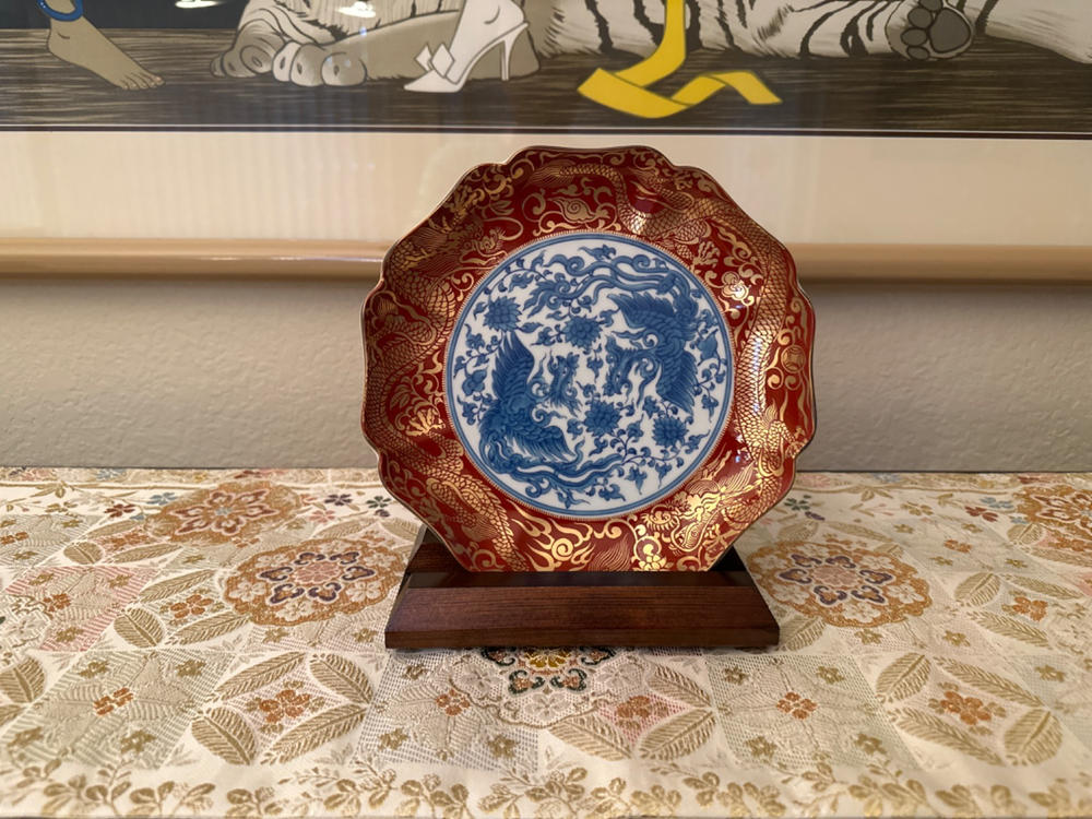 Art Styles of the Past Eiraku Kutani Decorative Plate - Customer Photo From Stephen B.