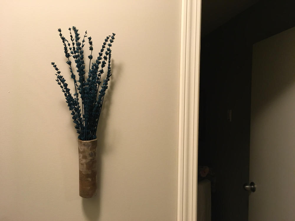 Hozan Kiln Sangiri Bizen Ware Hanging Flower Vase - Customer Photo From Val R.