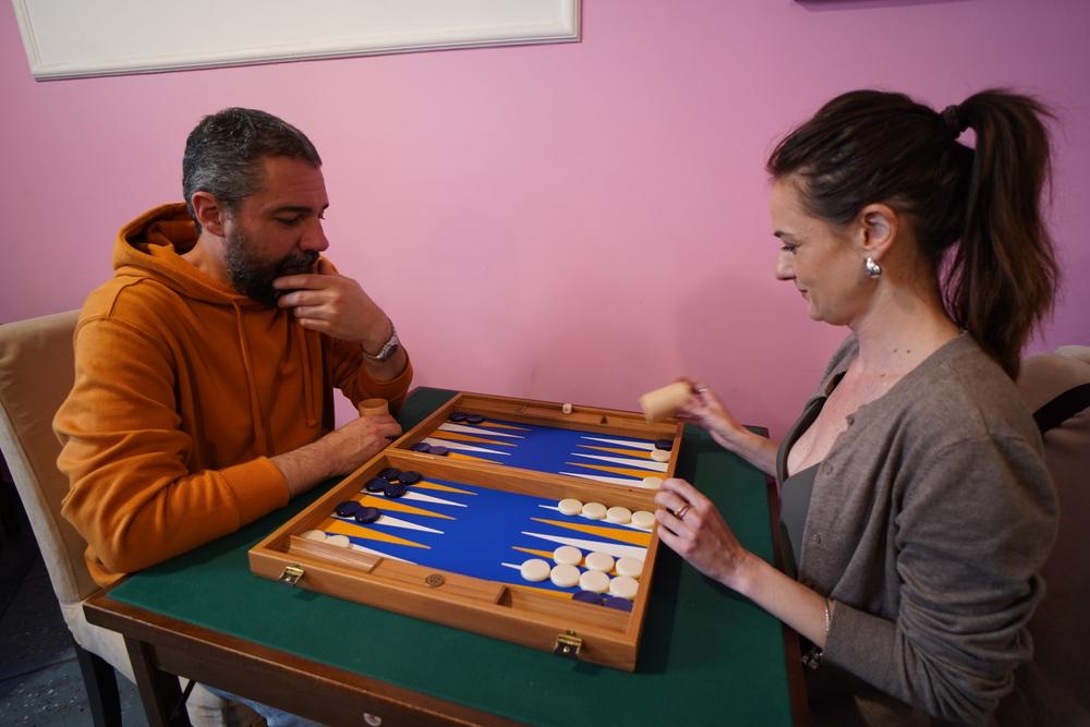 ROYAL BLUE Backgammon - Customer Photo From Leonardo Marques Miranda