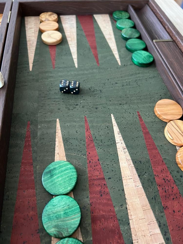 OLIVE WOOD CHECKERS in green color - Customer Photo From Cristian Neicu