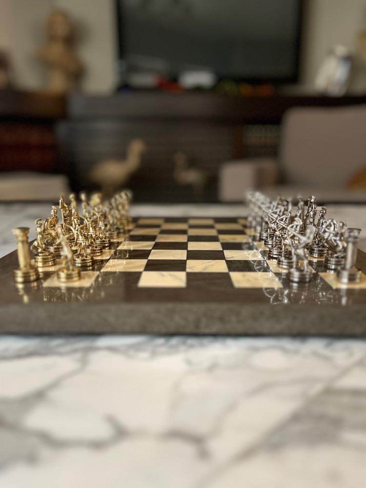 ARCHERS Chessmen (Small) - Gold/Silver - Customer Photo From rony saadeh