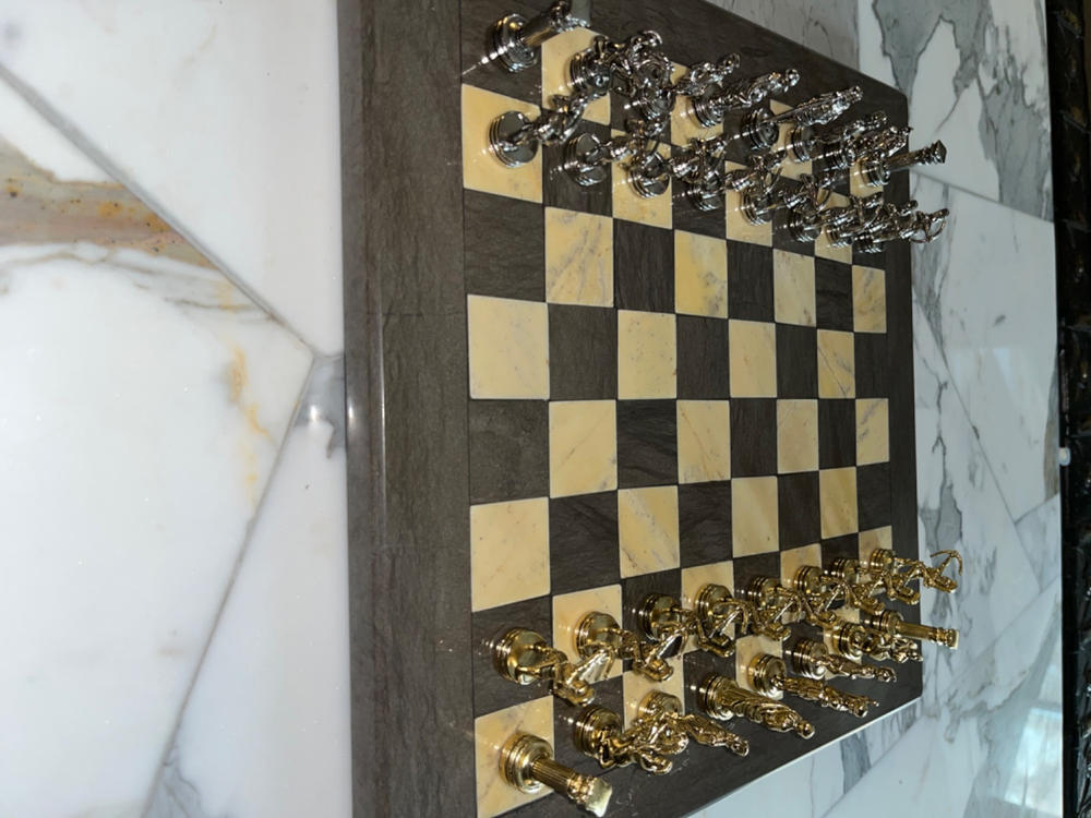 ARCHERS Chessmen (Small) - Gold/Silver - Customer Photo From rony saadeh