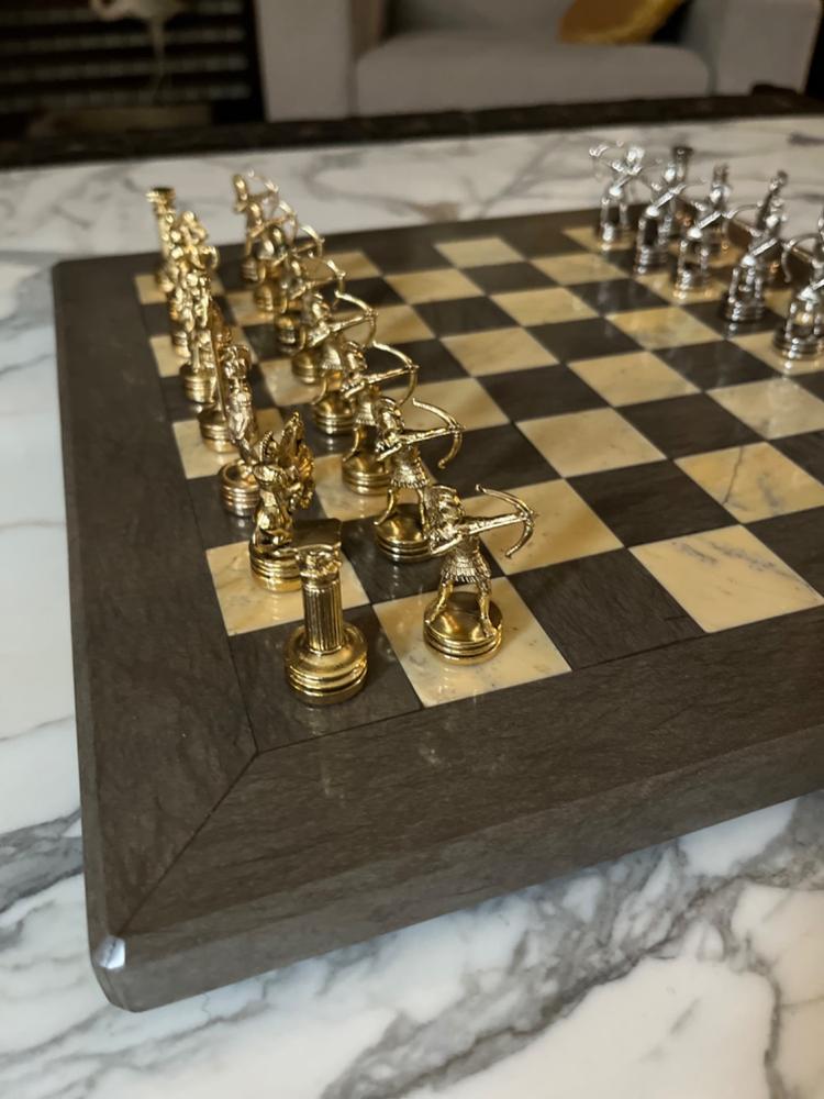 ARCHERS Chessmen (Small) - Gold/Silver - Customer Photo From rony saadeh