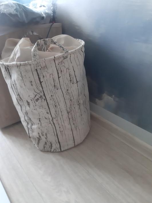 Waterproof Tree Stump Laundry Storage Basket - Customer Photo From A***a