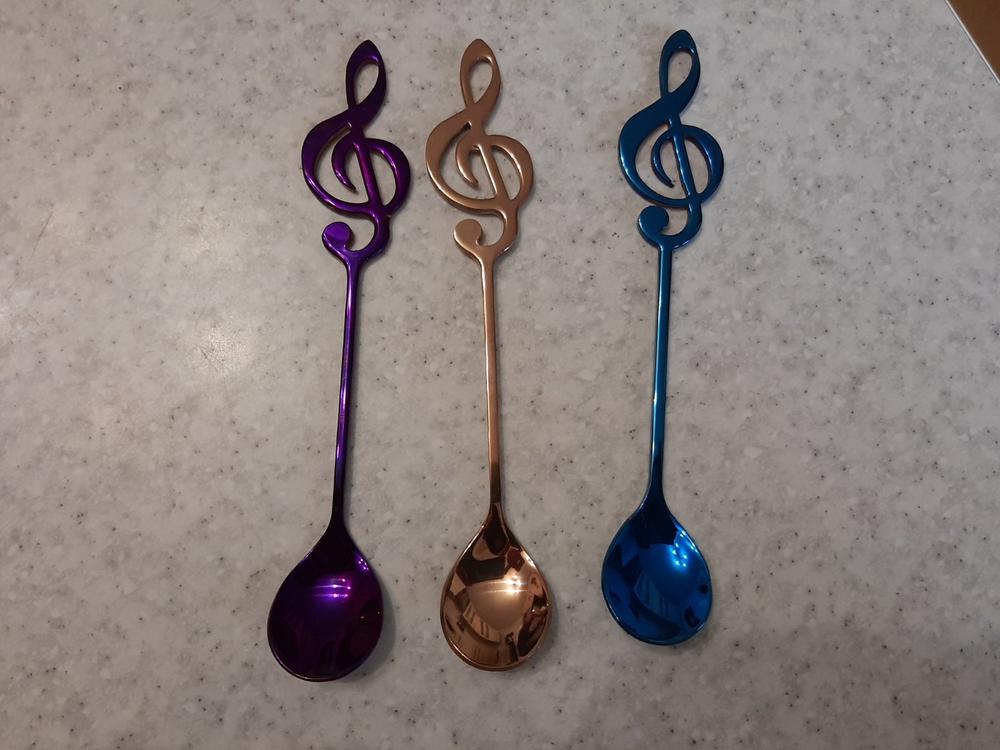 Musical Note Clef Spoon (Various Colors) - Customer Photo From T***o