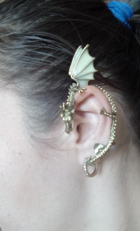 Glow In Dark Dragon Ear Cuffs (Various Designs) - Customer Photo From O***a