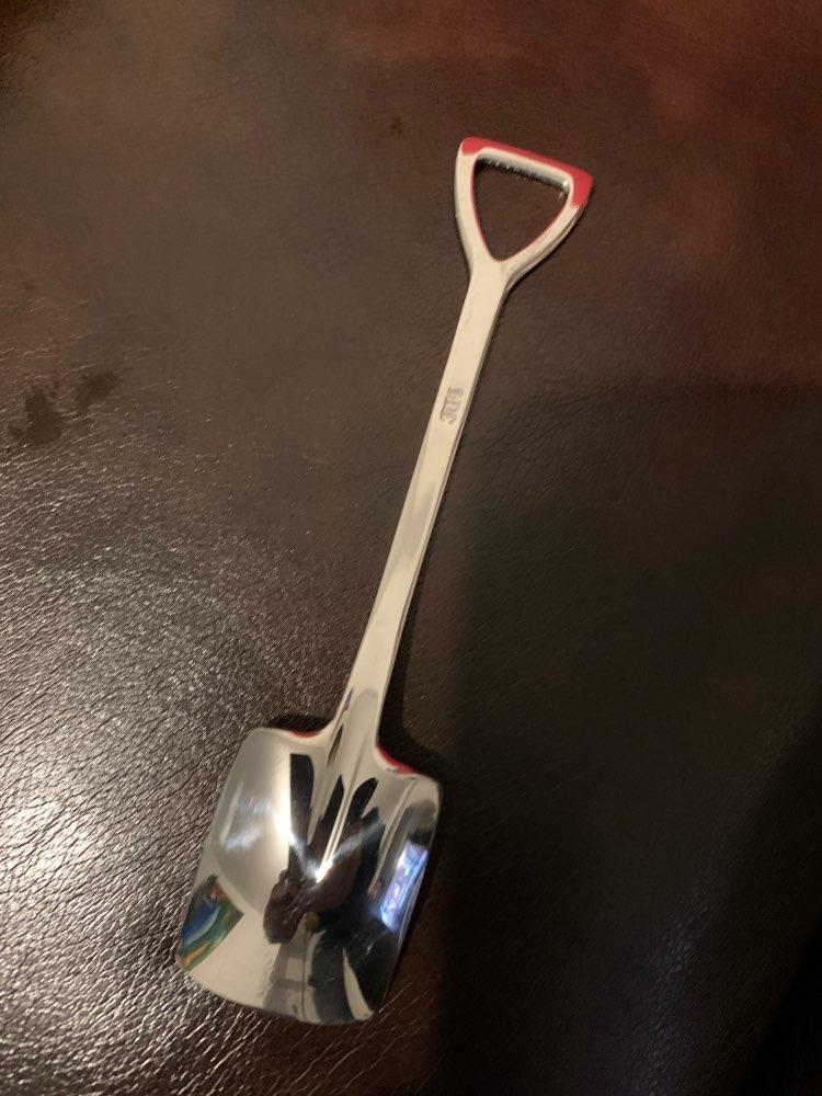 Stainless Steel Shovel Shaped Soup Spoon - Customer Photo From B***E