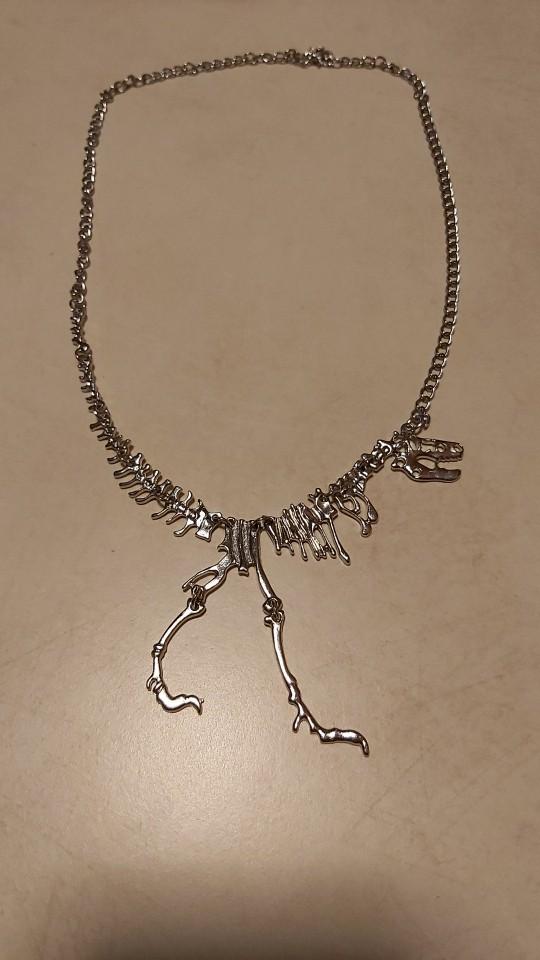 Skeleton Tyrannosaurus Pendant Necklace - Customer Photo From E***o