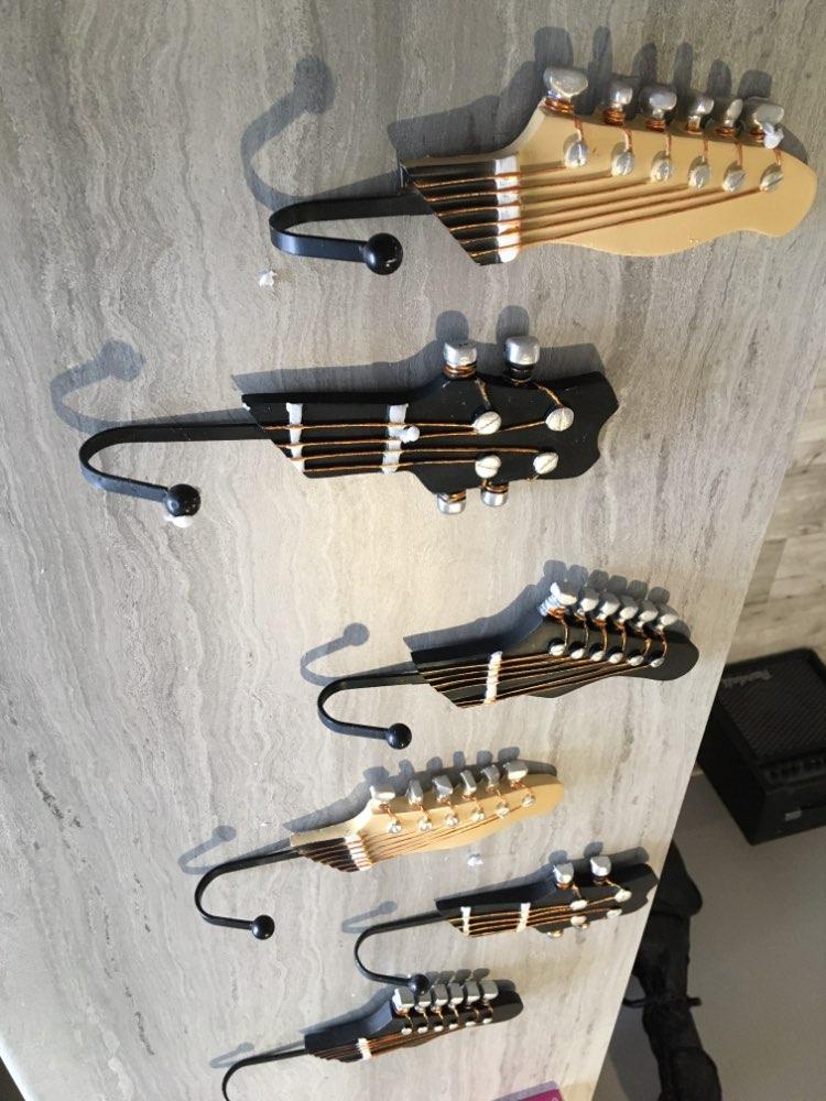 Retro Guitar Head Wall Hooks (Set of 3) - Customer Photo From Anonymous