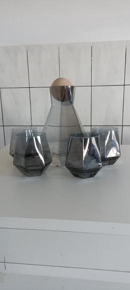 Diamond Iridescent Jug and Drinking Glasses Set (Various Colors) - Customer Photo From Anonymous