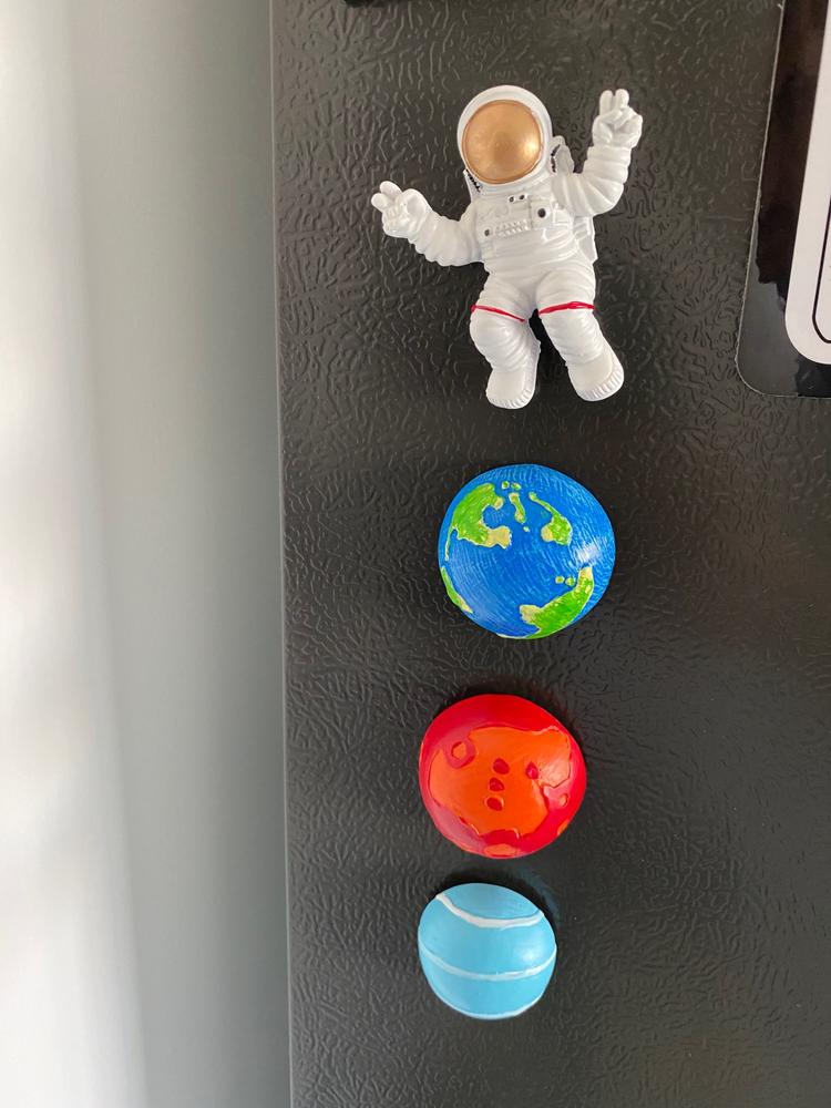 Astronaut Solar System Space Shuttle Fridge Magnets - Customer Photo From L***n