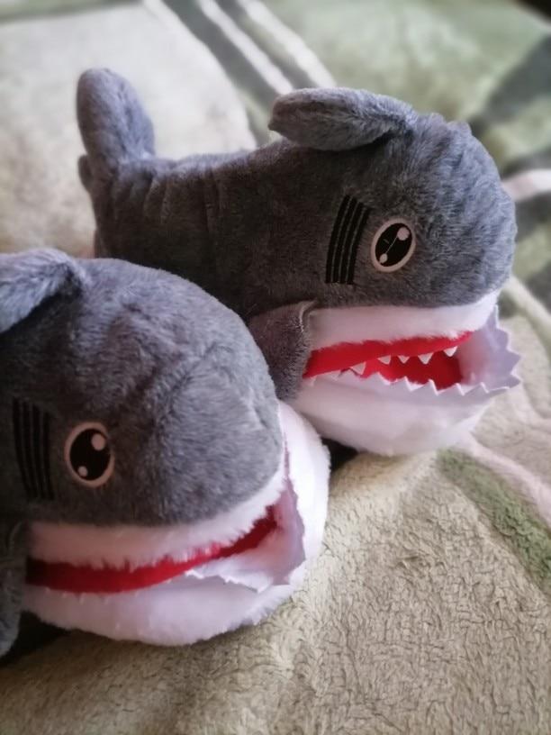 Shark Bite Plush Slippers - Customer Photo From V***k