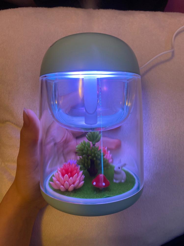 Garden Bunny Mushroom Humidifier Night Light - Customer Photo From R***r