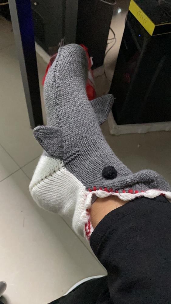 ZZZ-Shark Crocheted Shoes - Customer Photo From H***r