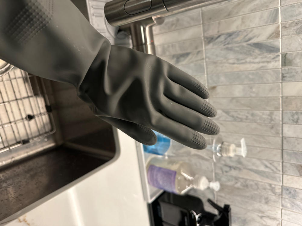 100% Natural Rubber Latex Gloves - Customer Photo From Susan K.