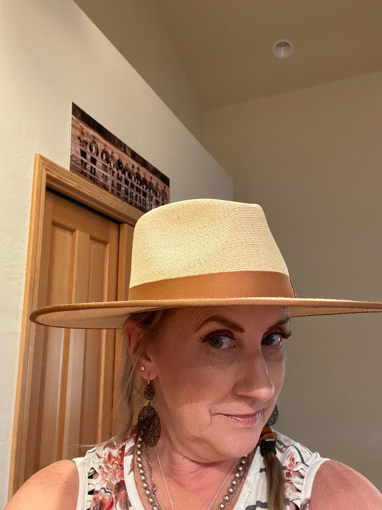 Jo Straw Rancher Hat - Natural - Customer Photo From Michelle Barnes