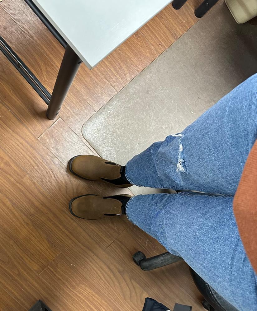 Royer 5631GT Romeo Unisex Slip-On 6" Composite Toe Work Boot - Brown - Customer Photo From Anonymous