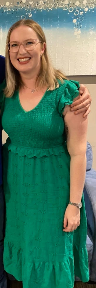 The Felicity Dress - Shamrock Green - Customer Photo From Elizabeth Kirchner