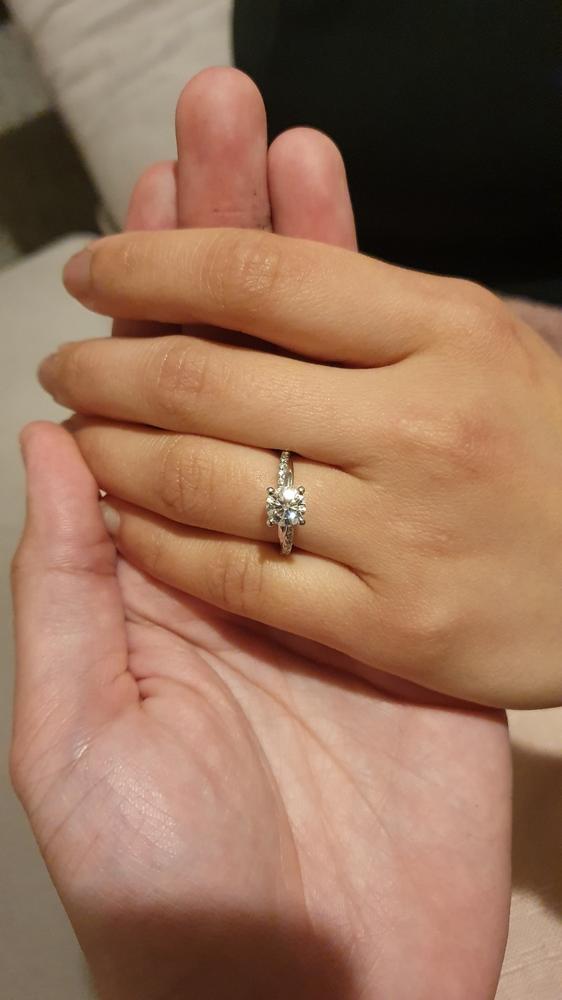 Rosa Diamond Engagement Ring Setting - Customer Photo From Anonymous